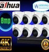 CCTV Dahua 6MP 8 Camera Kit Installed
